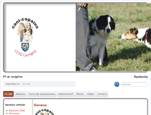 Tablet Screenshot of cani-copains.com